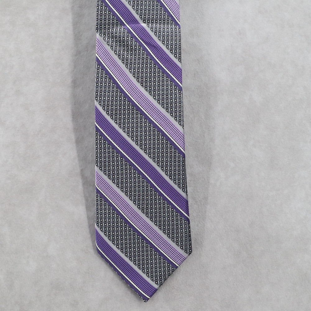 Pronto Uomo Couture Purple Stripe Executive Formal Business Classic Men's‎ Tie
